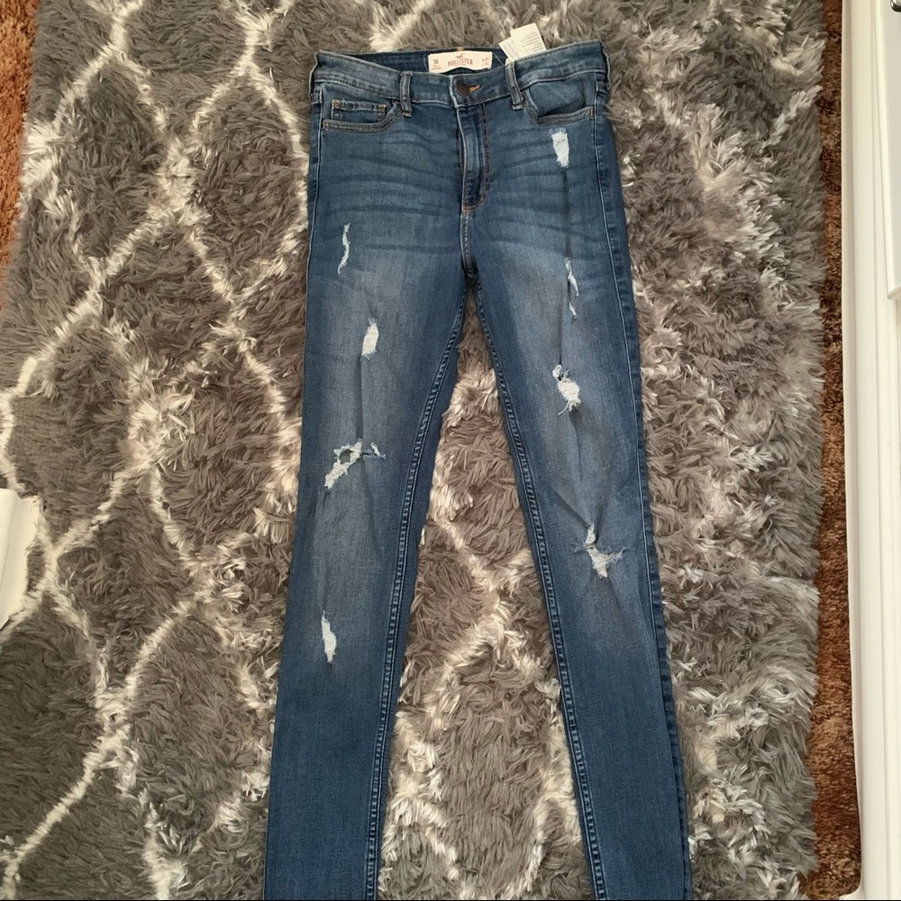 Hollister Dark Wash High Rise Skinny Jeans
